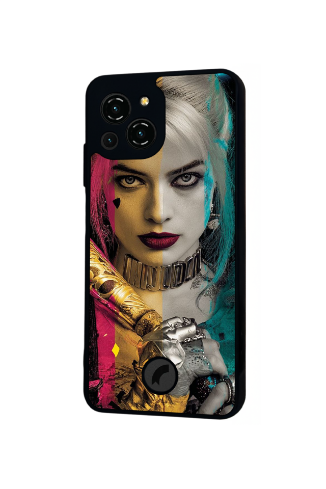 Reeder S23 Pro Max Uyumlu HarleyQueen Tasarımlı Glossy Premium Kılıf