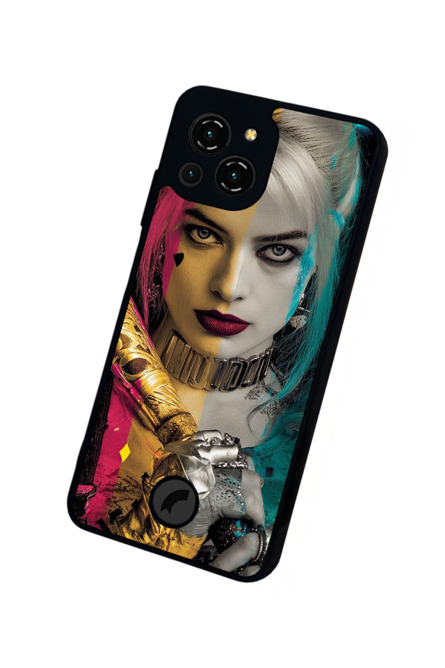 Reeder S23 Pro Max Uyumlu HarleyQueen Tasarımlı Glossy Premium Kılıf