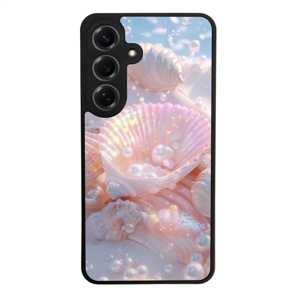 Samsung Galaxy S25 Uyumlu  İnci Tasarımlı Glossy Premium Kılıf