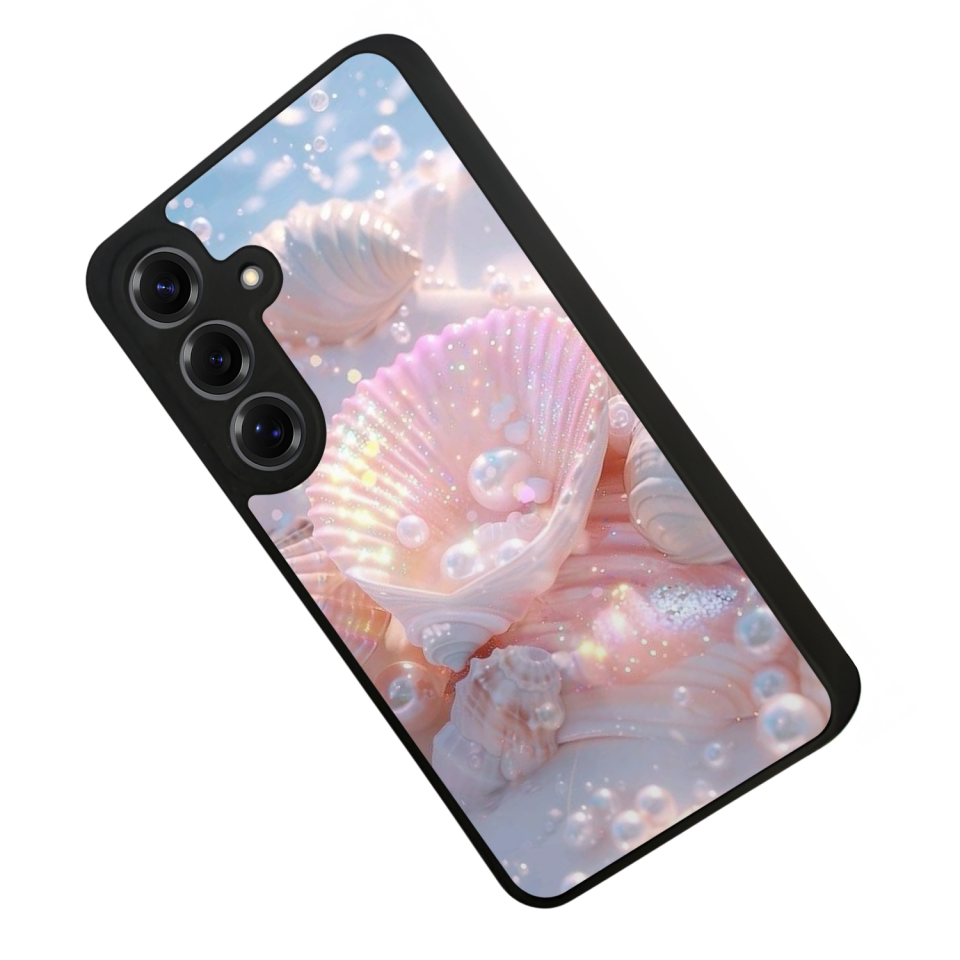 Samsung Galaxy S25 Uyumlu  İnci Tasarımlı Glossy Premium Kılıf