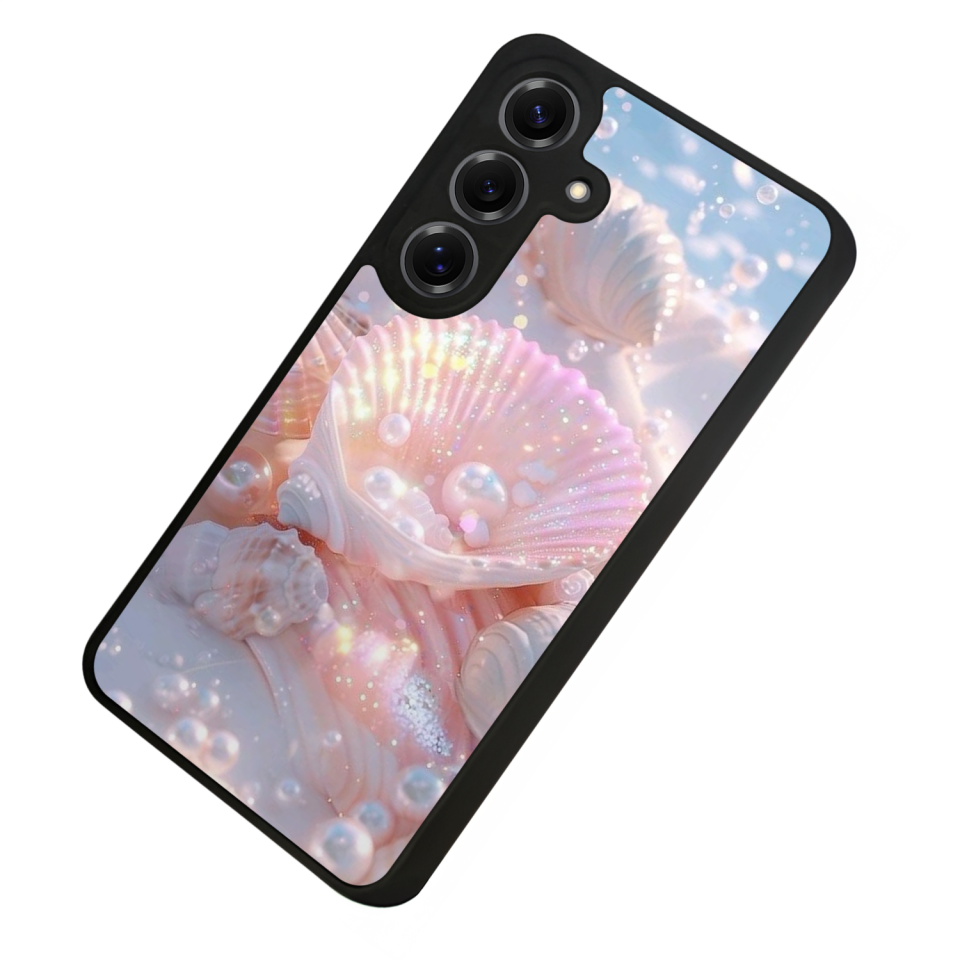 Samsung Galaxy S25 Uyumlu  İnci Tasarımlı Glossy Premium Kılıf