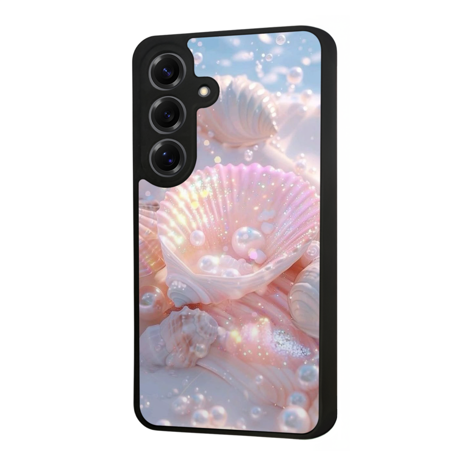 Samsung Galaxy S25 Uyumlu  İnci Tasarımlı Glossy Premium Kılıf