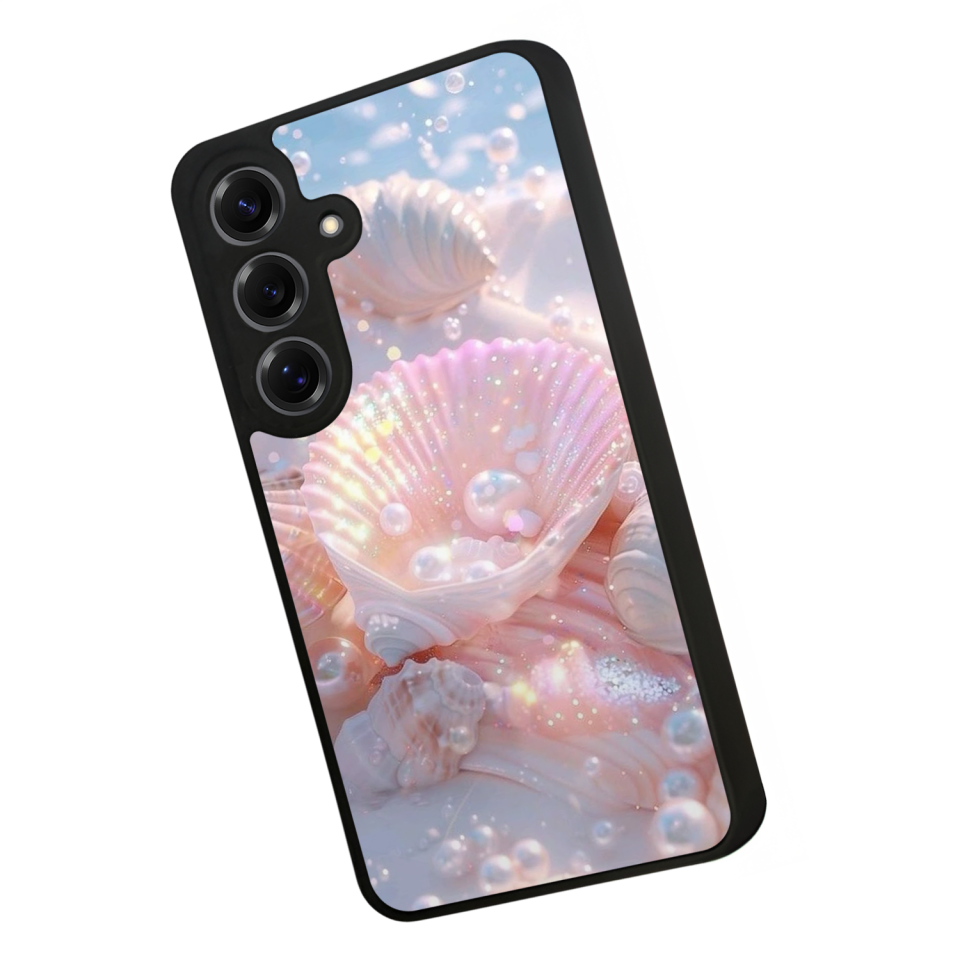 Samsung Galaxy S25 Uyumlu  İnci Tasarımlı Glossy Premium Kılıf