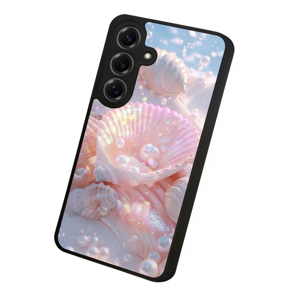 Samsung Galaxy S25 Uyumlu  İnci Tasarımlı Glossy Premium Kılıf