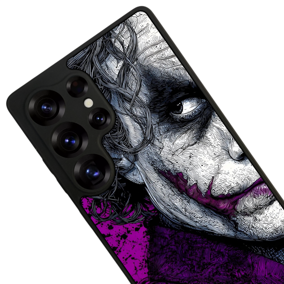 Samsung Galaxy S25 Ultra Uyumlu Joker Tasarımlı Glossy Premium Kılıf