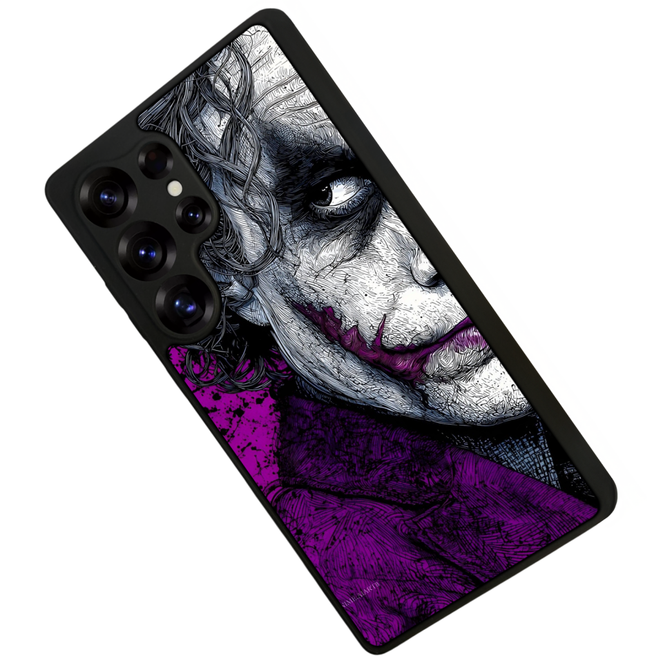 Samsung Galaxy S25 Ultra Uyumlu Joker Tasarımlı Glossy Premium Kılıf