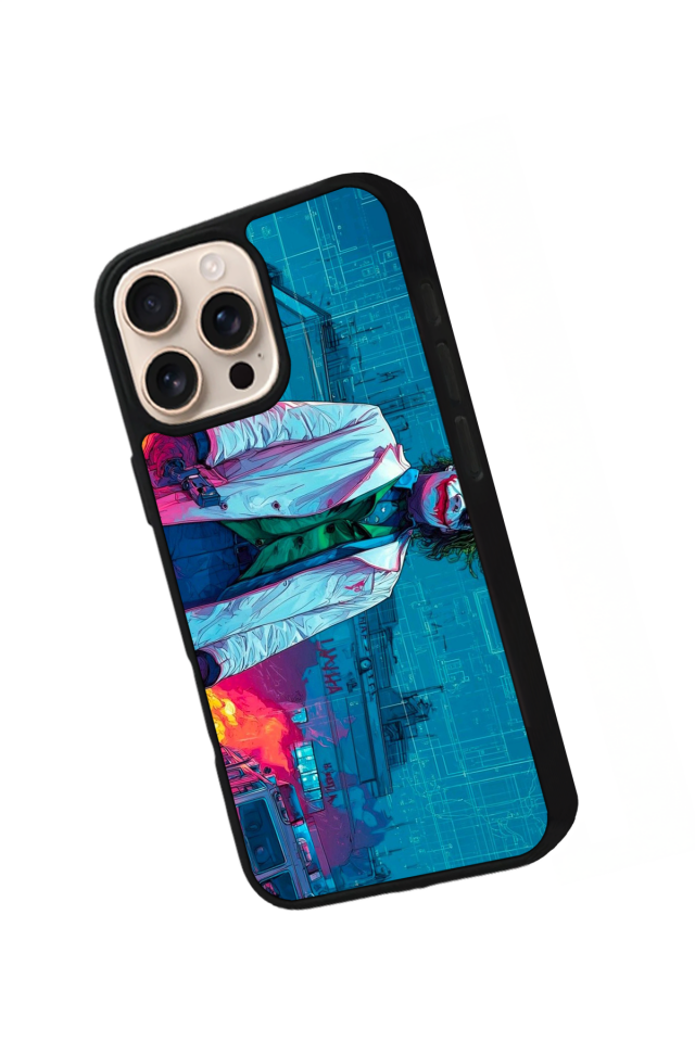 iPhone 15 Pro Uyumlu Joker Tasarımlı Glossy Premium Kılıf