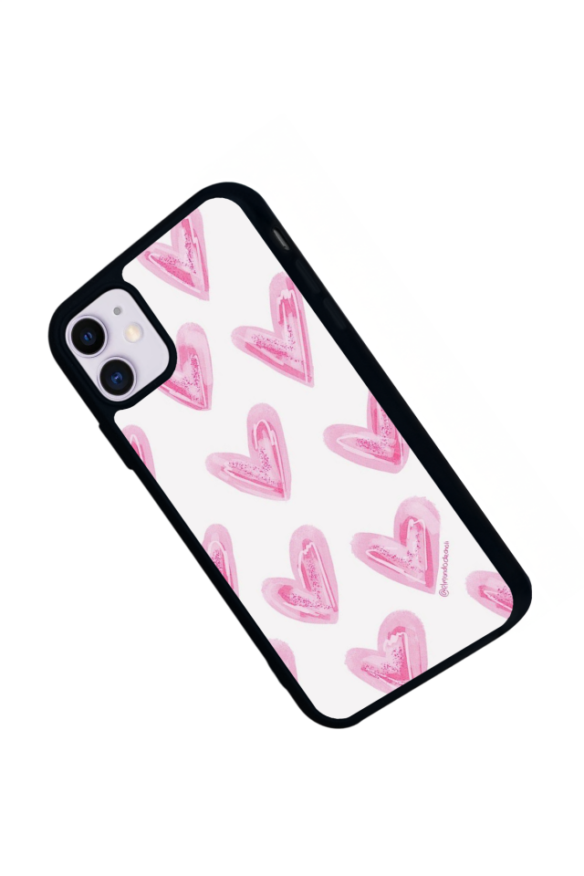iPhone 11 Uyumlu Kalp Love Tasarımlı Glossy Premium Kılıf