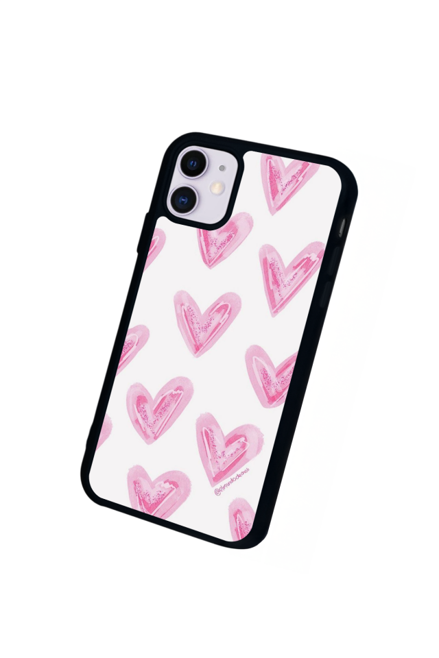 iPhone 11 Uyumlu Kalp Love Tasarımlı Glossy Premium Kılıf