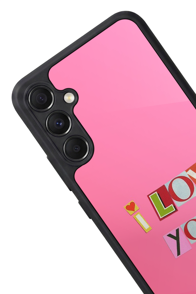 Samsung Galaxy M34 Uyumlu Kalp Love Tasarımlı Glossy Premium Kılıf