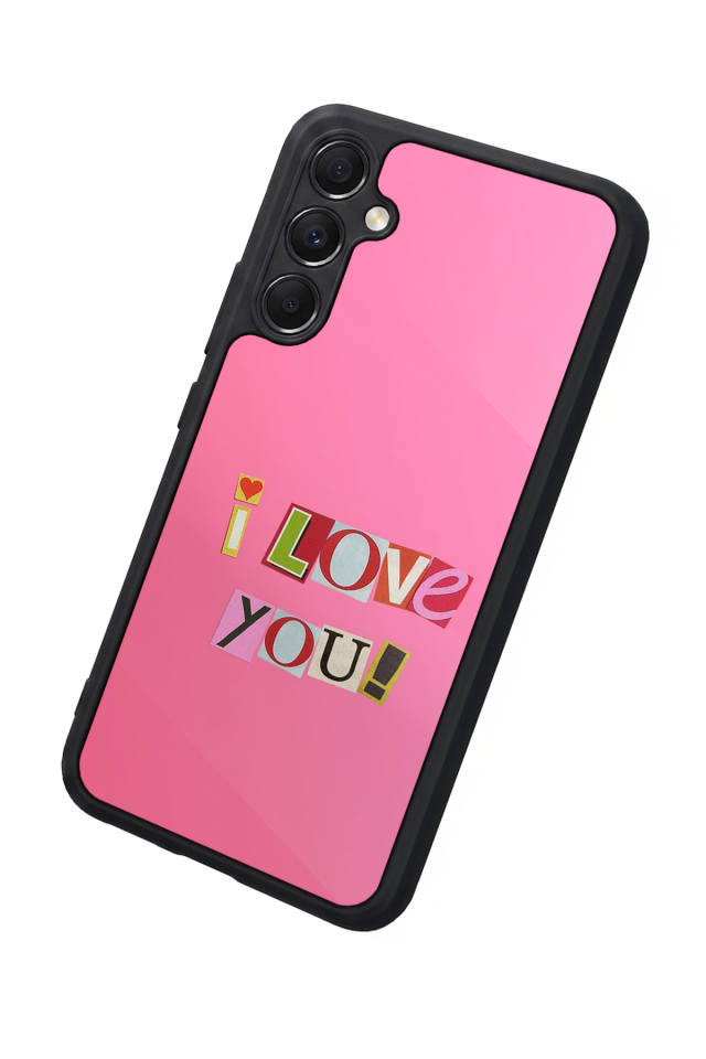 Samsung Galaxy M34 Uyumlu Kalp Love Tasarımlı Glossy Premium Kılıf