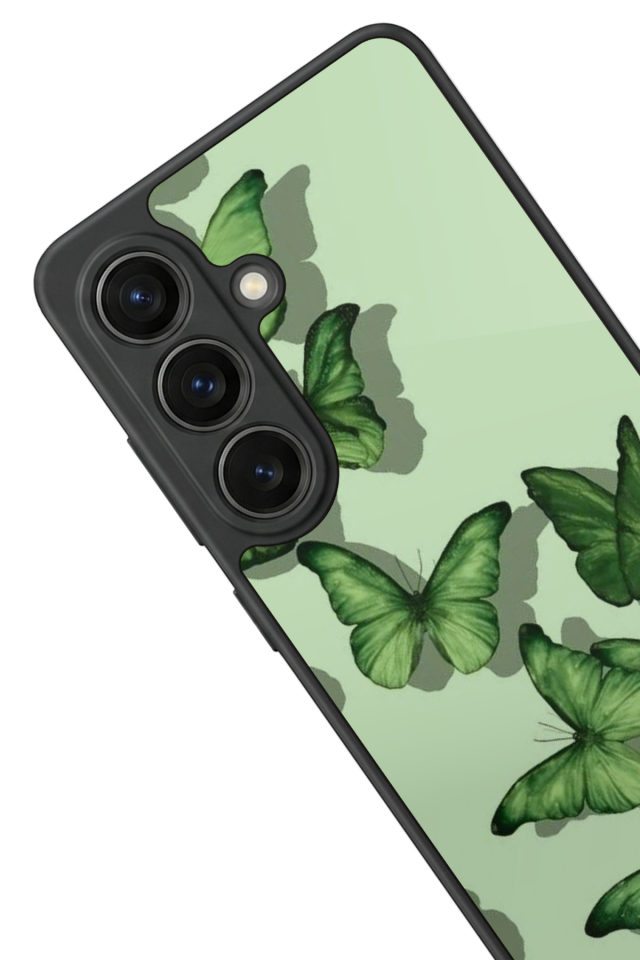 Samsung Galaxy S26 Uyumlu Kelebek Tasarımlı Glossy Premium Kılıf