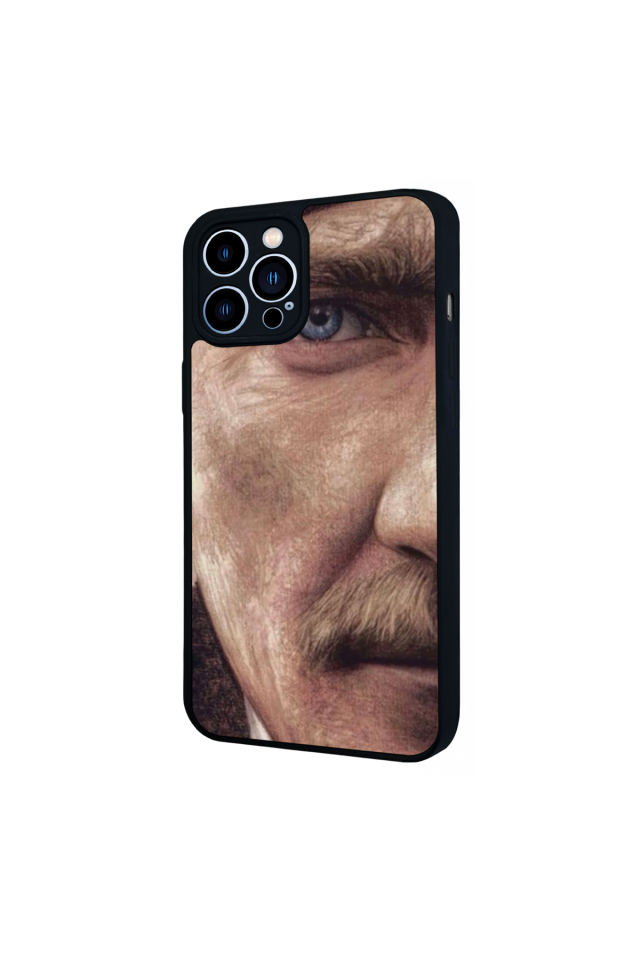 iPhone 13 Pro Max Uyumlu Mustafa Kemal Ataturk Tasarımlı Glossy Premium Kılıf
