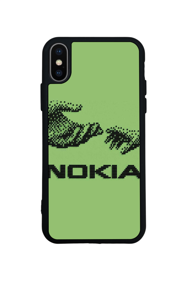 iPhone X/ XS Uyumlu Nokia Tasarımlı Glossy Premium Kılıf
