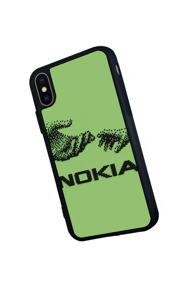 iPhone X/ XS Uyumlu Nokia Tasarımlı Glossy Premium Kılıf