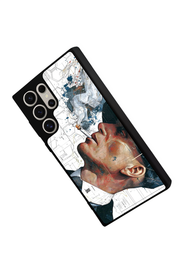 Samsung Galaxy S22 Ultra Uyumlu Peaky Blinders Tasarımlı Glossy Premium Kılıf