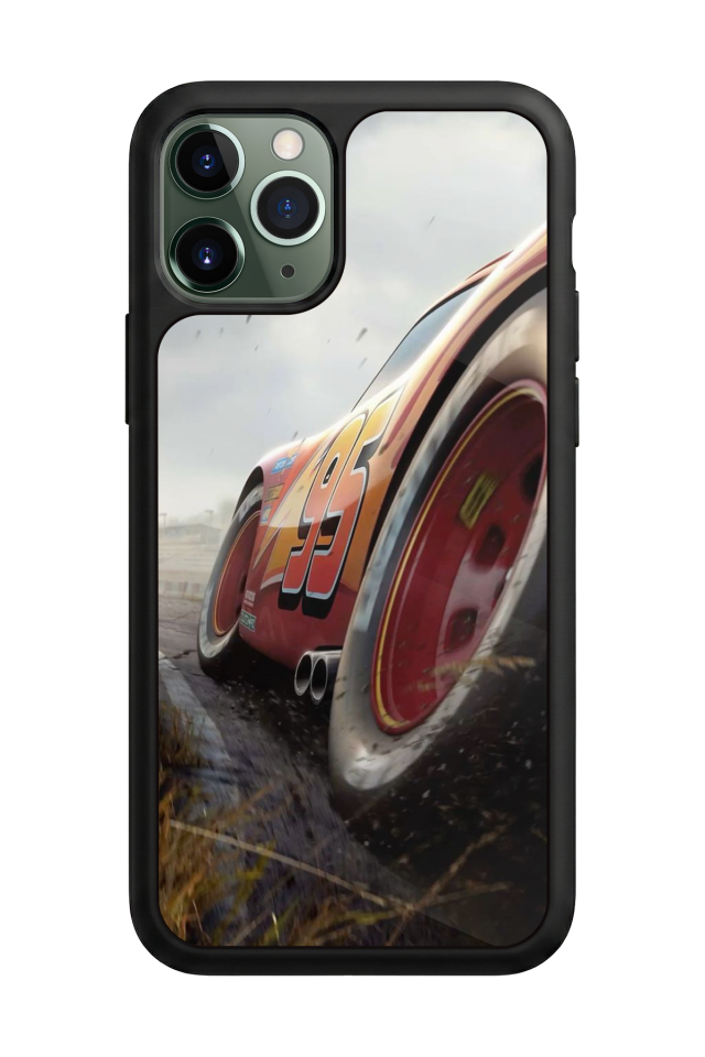 iPhone 11 Pro Uyumlu Şimsek McQueen Tasarımlı Glossy Premium Kılıf