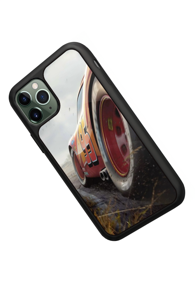 iPhone 11 Pro Uyumlu Şimsek McQueen Tasarımlı Glossy Premium Kılıf