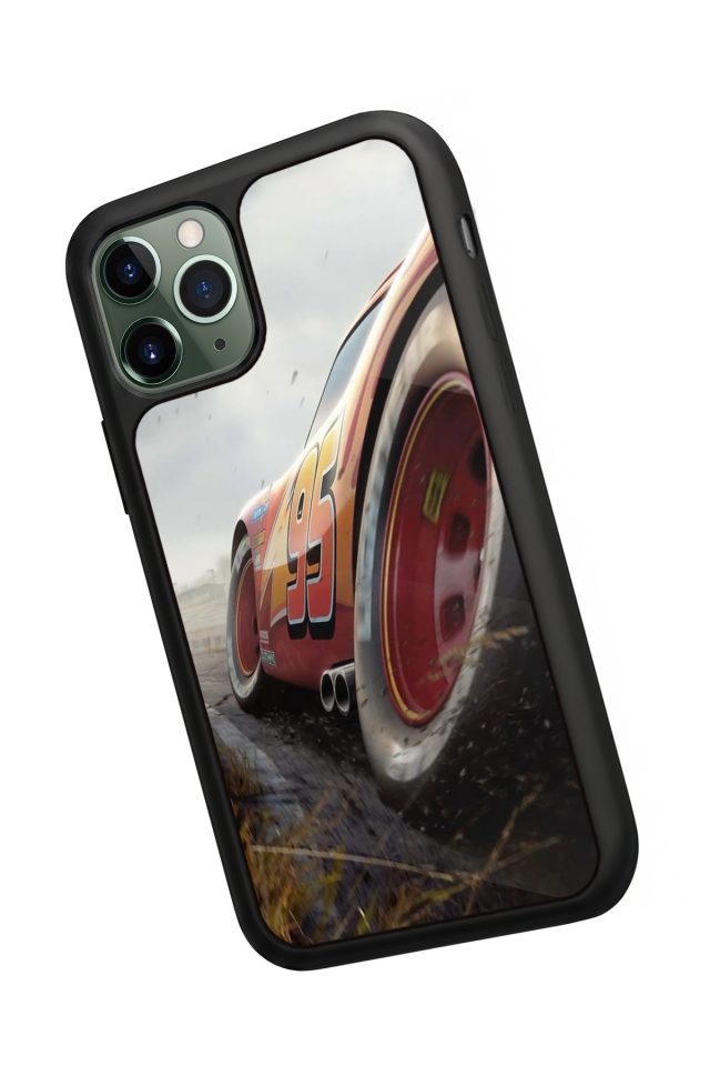 iPhone 11 Pro Uyumlu Şimsek McQueen Tasarımlı Glossy Premium Kılıf