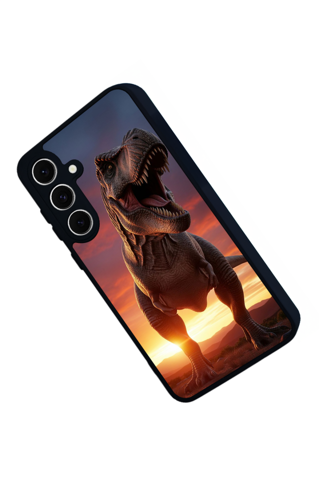 Samsung Galaxy A16 Uyumlu Dinazor Tasarımlı Glossy Premium Kılıf