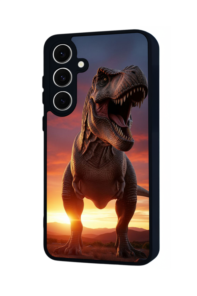 Samsung Galaxy A16 Uyumlu Dinazor Tasarımlı Glossy Premium Kılıf