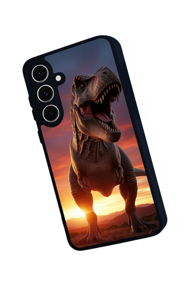 Samsung Galaxy A16 Uyumlu Dinazor Tasarımlı Glossy Premium Kılıf