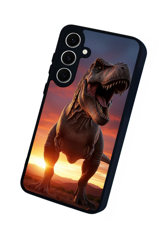 Samsung Galaxy A16 Uyumlu Dinazor Tasarımlı Glossy Premium Kılıf