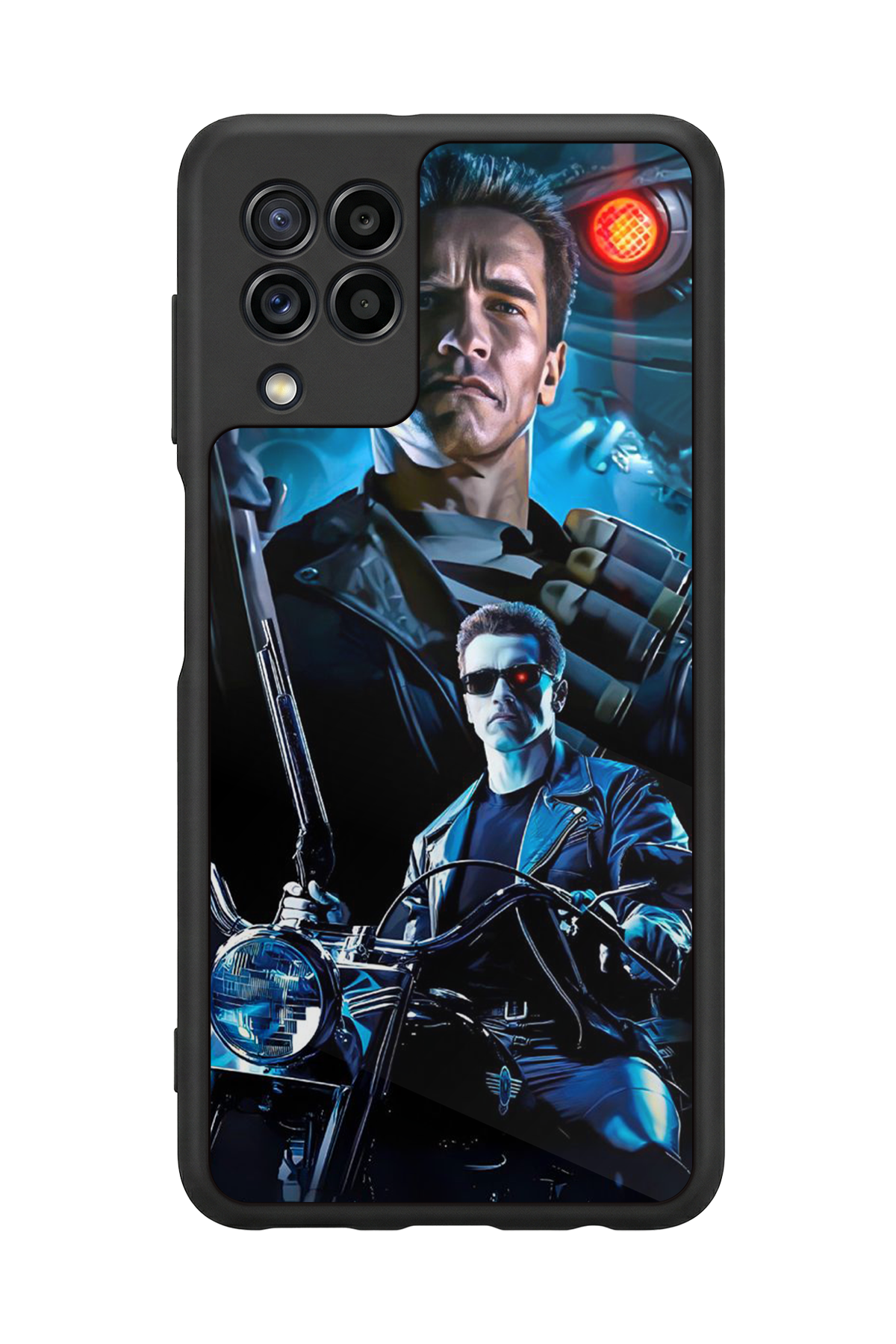 Samsung Galaxy M32 Uyumlu Terminator Tasarımlı Glossy Premium Kılıf