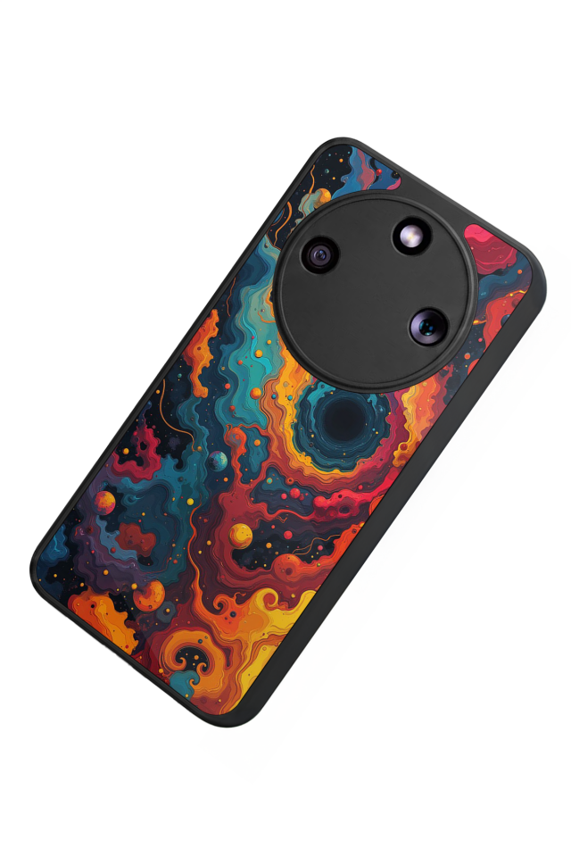 Honor Magic 8 Lite Uyumlu Abstract Tasarımlı Glossy Premium Kılıf