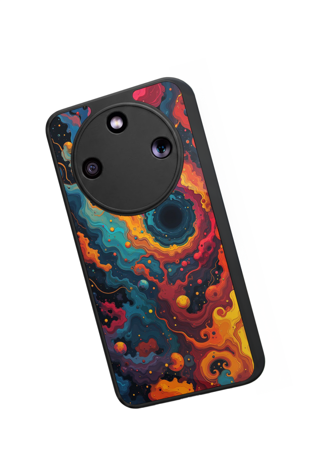 Honor Magic 8 Lite Uyumlu Abstract Tasarımlı Glossy Premium Kılıf