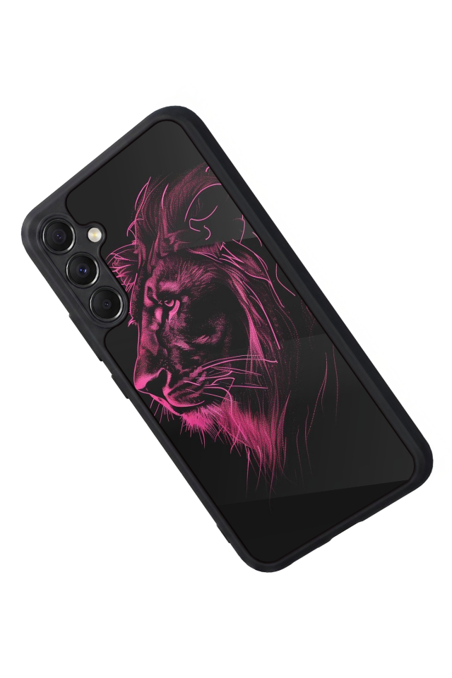 Samsung Galaxy A34 Uyumlu Aslan Tasarımlı Glossy Premium Kılıf