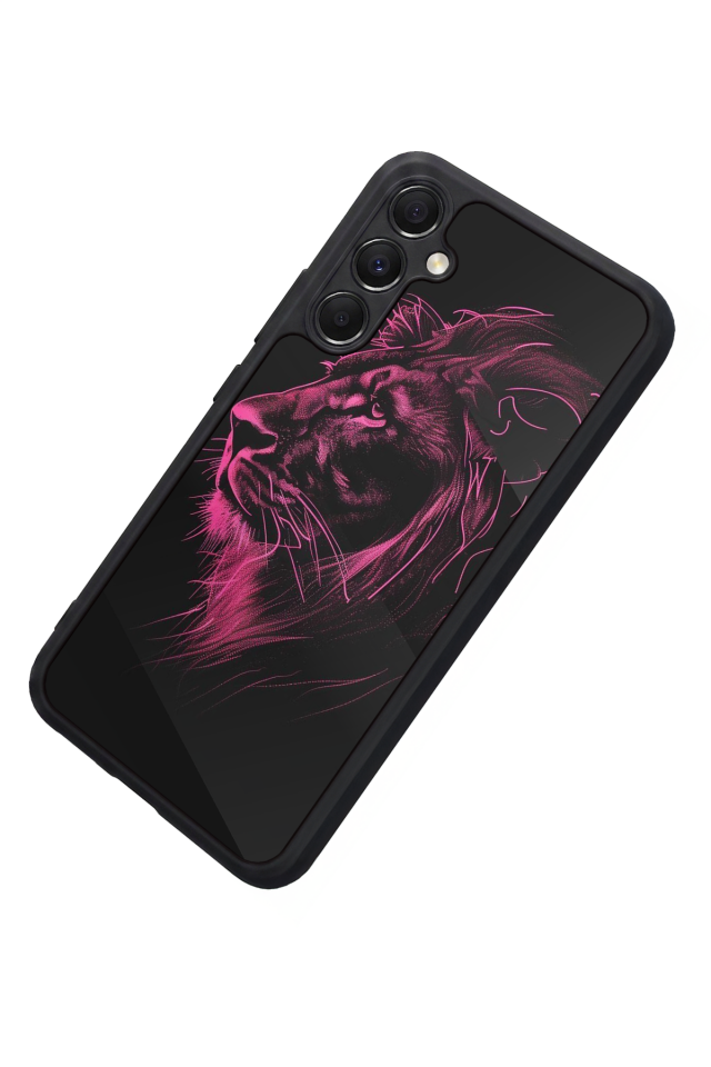 Samsung Galaxy A34 Uyumlu Aslan Tasarımlı Glossy Premium Kılıf