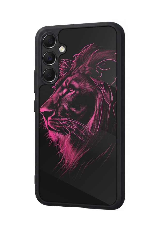 Samsung Galaxy A34 Uyumlu Aslan Tasarımlı Glossy Premium Kılıf