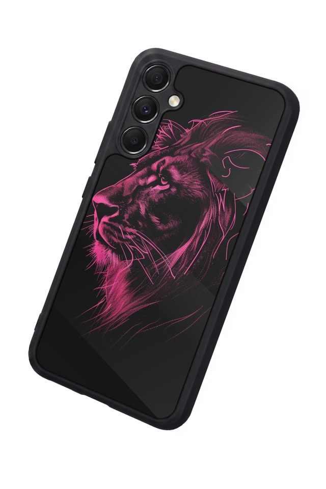 Samsung Galaxy A34 Uyumlu Aslan Tasarımlı Glossy Premium Kılıf