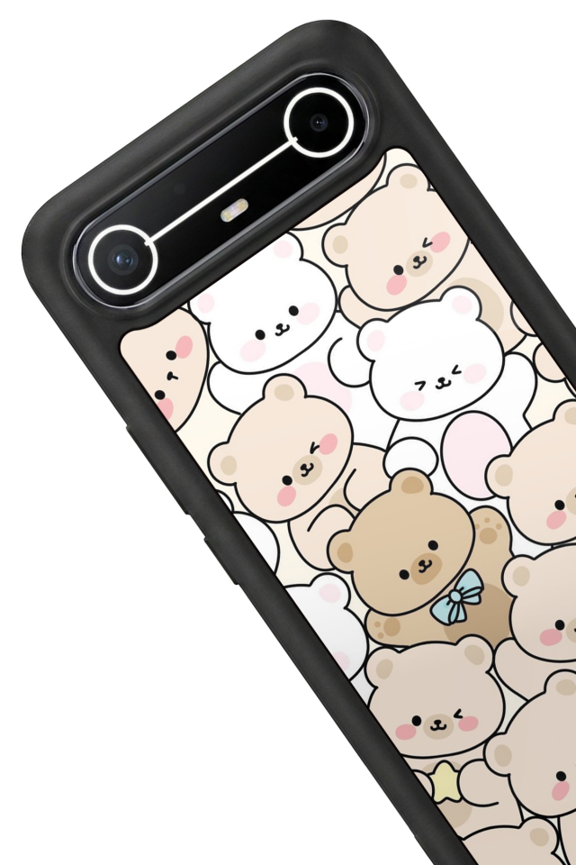 Tecno Spark Slim 5G Uyumlu Ayı Tasarımlı Glossy Premium Kılıf