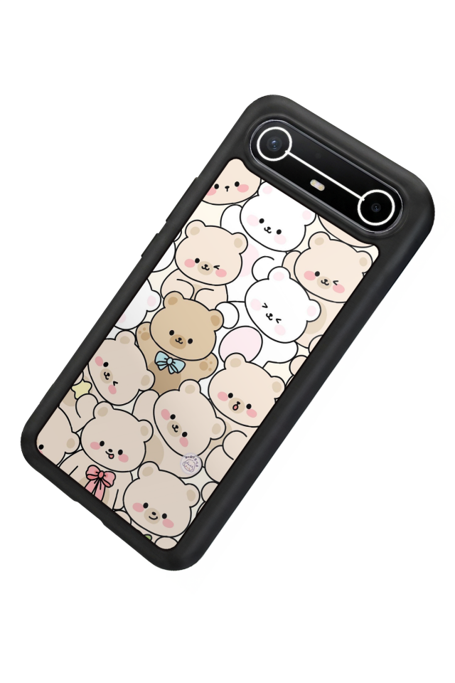 Tecno Spark Slim 5G Uyumlu Ayı Tasarımlı Glossy Premium Kılıf