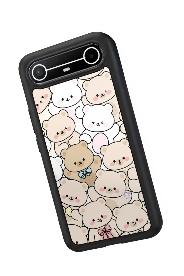 Tecno Spark Slim 5G Uyumlu Ayı Tasarımlı Glossy Premium Kılıf