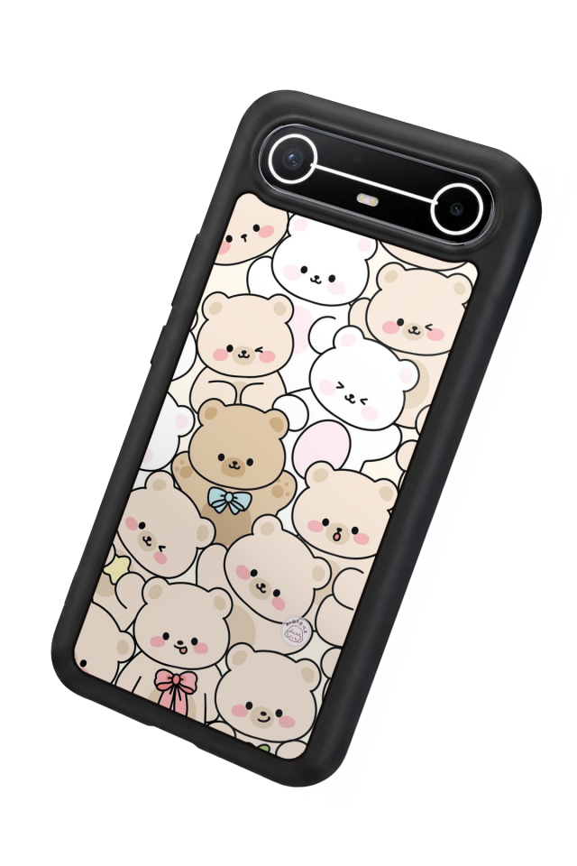 Tecno Spark Slim 5G Uyumlu Ayı Tasarımlı Glossy Premium Kılıf