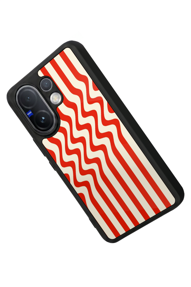 Vivo V60 Uyumlu Çizgi Sanatı Tasarımlı Glossy Premium Kılıf