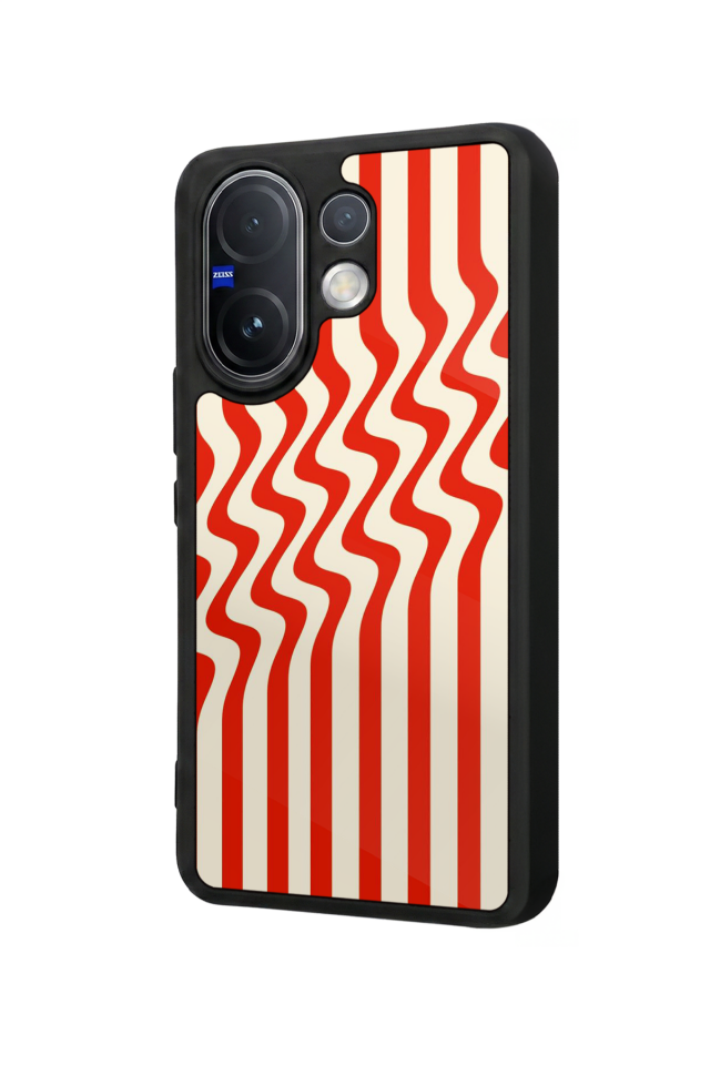 Vivo V60 Uyumlu Çizgi Sanatı Tasarımlı Glossy Premium Kılıf
