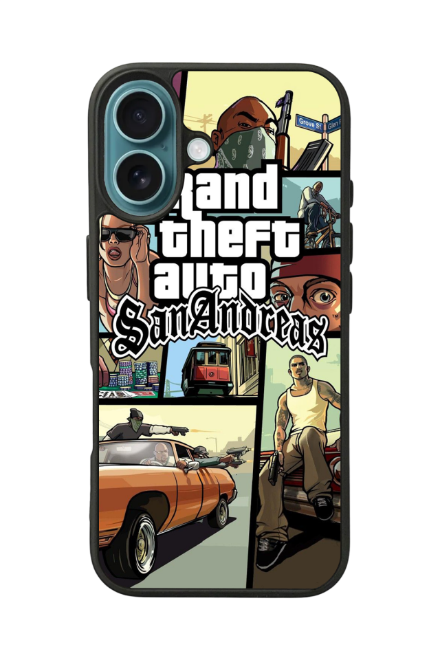 iPhone 16 Uyumlu GTA Tasarımlı Glossy Premium Kılıf