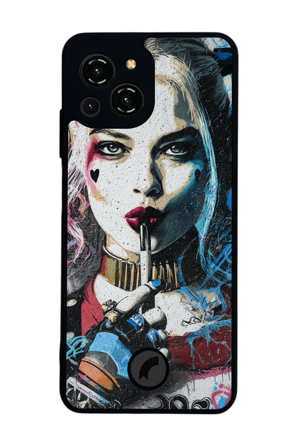 Reeder S23 Pro Max Uyumlu HarleyQueen Tasarımlı Glossy Premium Kılıf