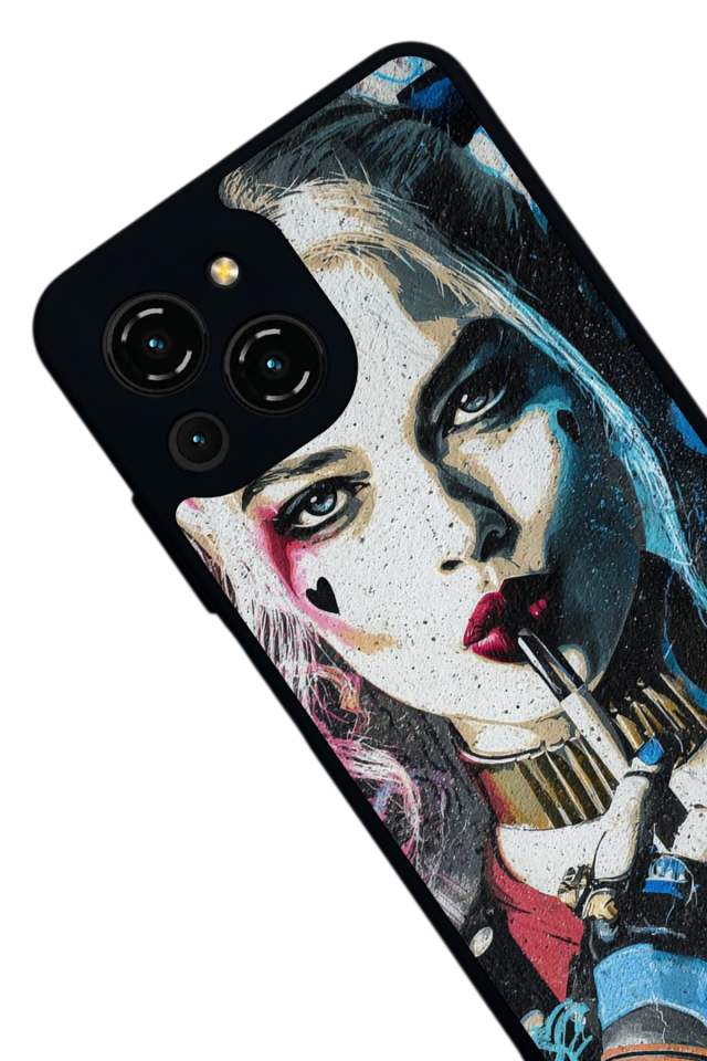 Reeder S23 Pro Max Uyumlu HarleyQueen Tasarımlı Glossy Premium Kılıf