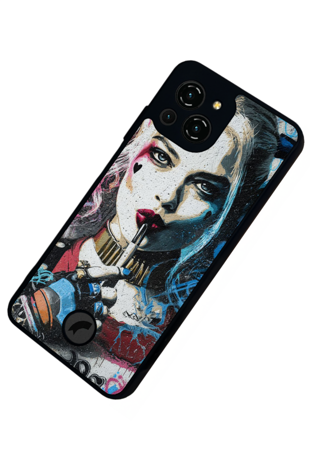 Reeder S23 Pro Max Uyumlu HarleyQueen Tasarımlı Glossy Premium Kılıf