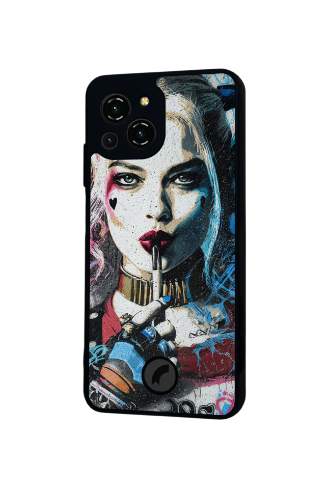 Reeder S23 Pro Max Uyumlu HarleyQueen Tasarımlı Glossy Premium Kılıf