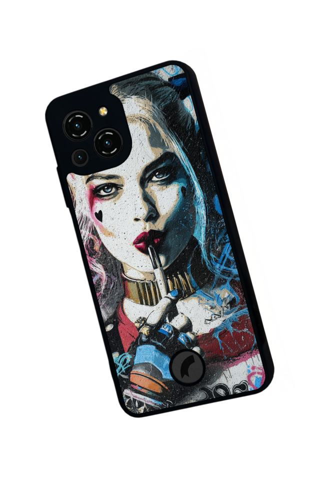 Reeder S23 Pro Max Uyumlu HarleyQueen Tasarımlı Glossy Premium Kılıf