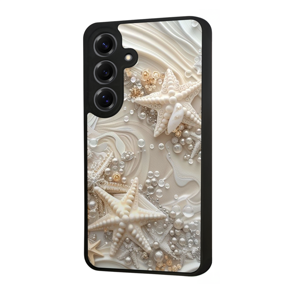 Samsung Galaxy S25 Uyumlu  İnci Tasarımlı Glossy Premium Kılıf