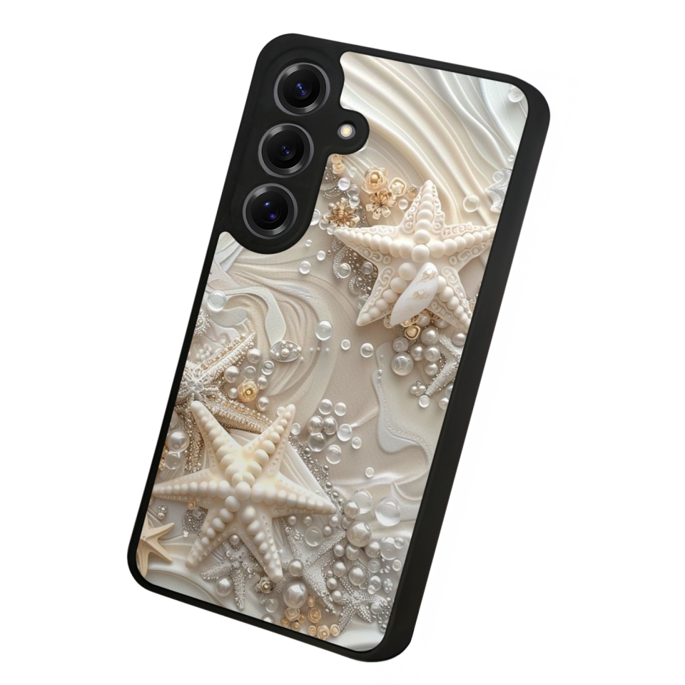 Samsung Galaxy S25 Uyumlu  İnci Tasarımlı Glossy Premium Kılıf