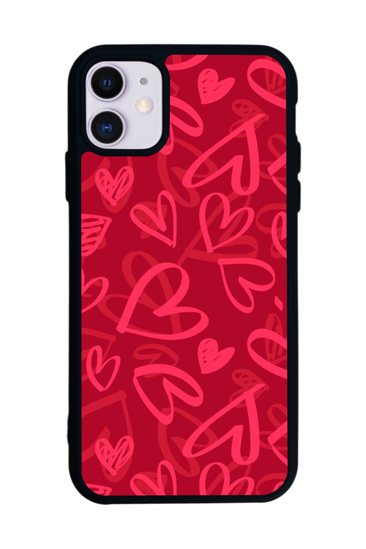 iPhone 11 Uyumlu Kalp Love Tasarımlı Glossy Premium Kılıf