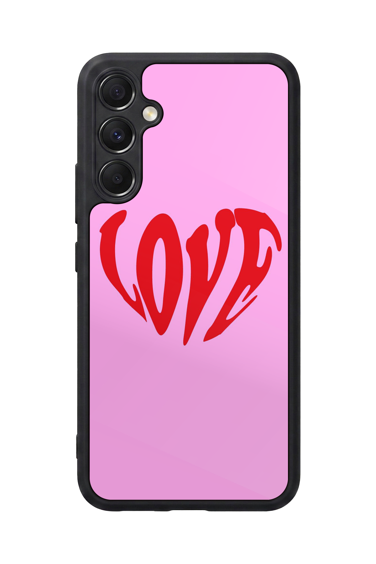 Samsung Galaxy M34 Uyumlu Kalp Love Tasarımlı Glossy Premium Kılıf